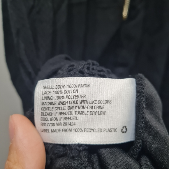 Xhilaration Sleeveless Black Lace Detail Dress Size XS - Picture 10 of 13